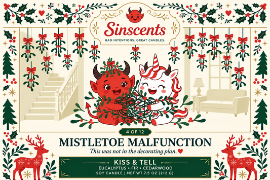 Mistletoe Malfunction — Kiss & Tell Christmas Candle by Sinscents alternate product image