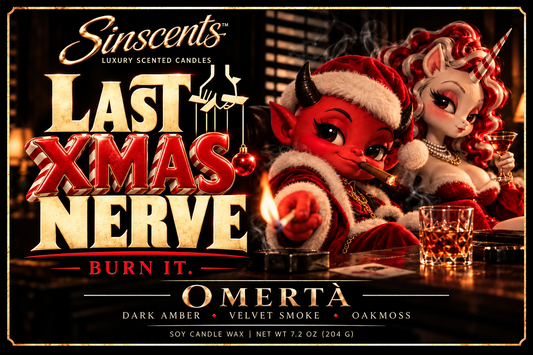 Last Nerve Candle – Omertà Christmas Candle by Sinscents alternate product image