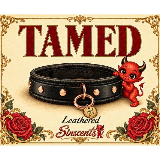 Square label artwork for Tamed