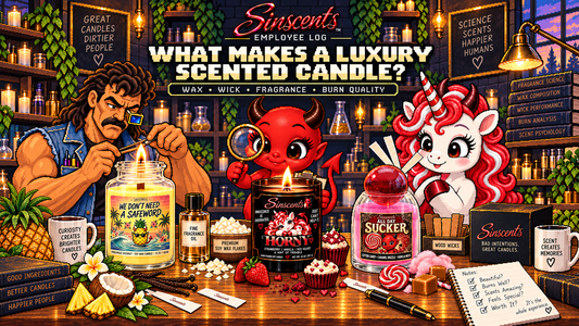 Tommy, Jynx and Blanca investigate wax, wick, fragrance and luxury candle burn quality.