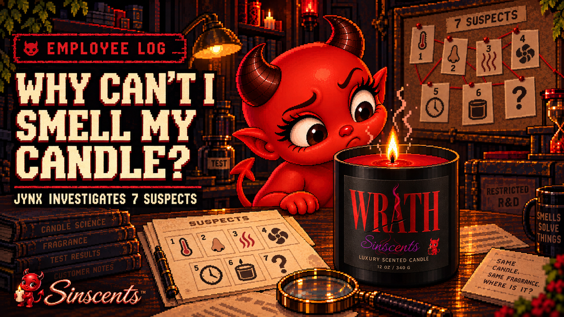 Jynx investigates seven suspects behind a candle with weak scent.