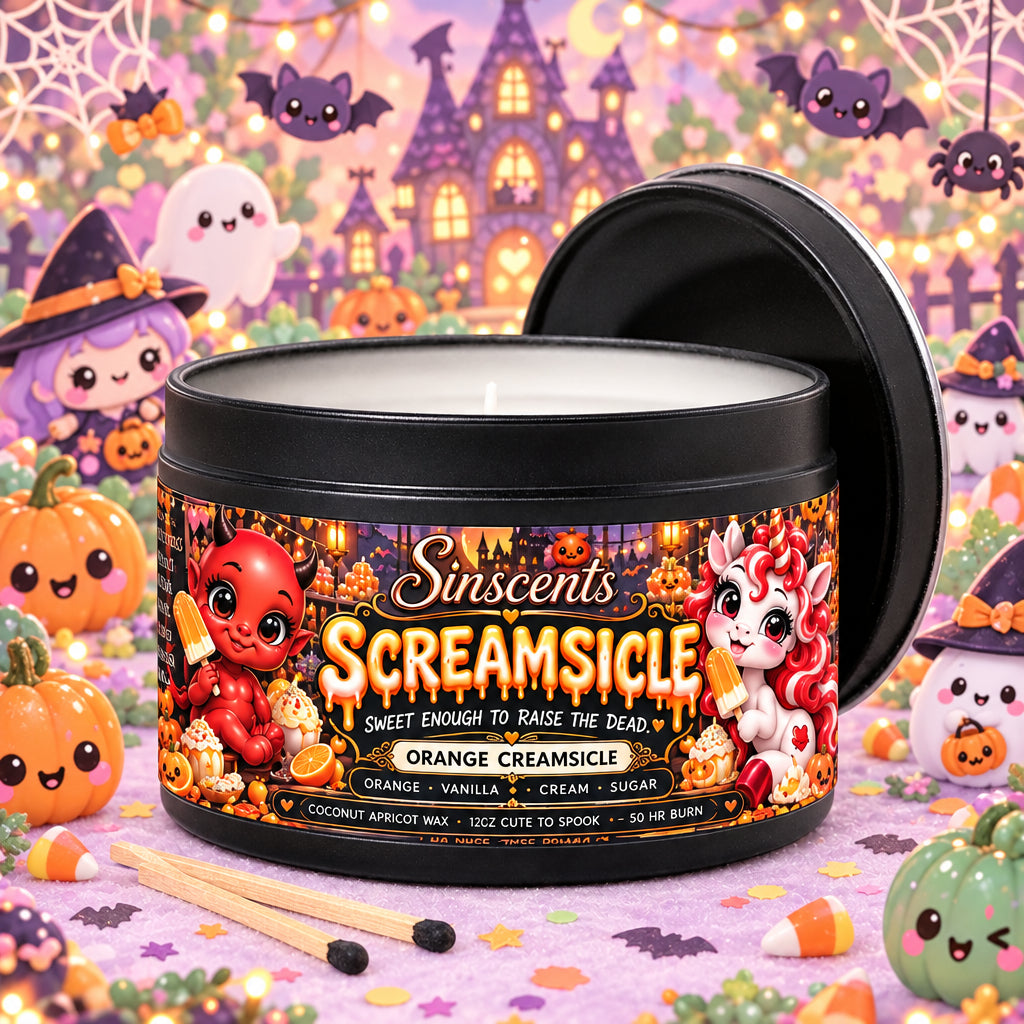 Screamsicle – Orange Creamsicle Halloween Candle by Sinscents alternate product image