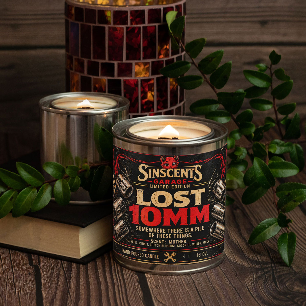 Sinscents Garage Lost 10MM 16 oz paint can candle
