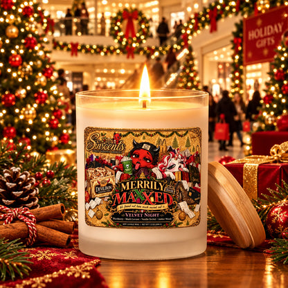 Merrily Maxxed — Velvet Night Oakmoss & Amber Christmas Candle by Sinscents alternate product image