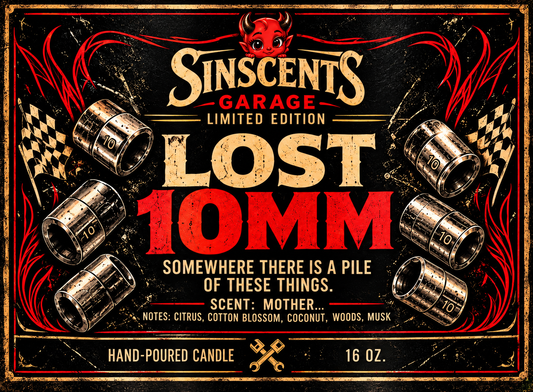Lost 10MM funny mechanic gift candle by Sinscents