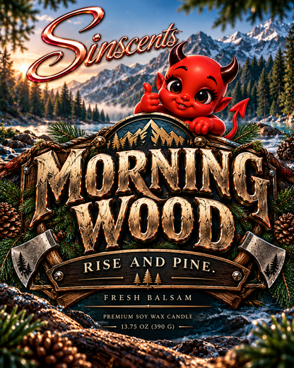 Morning Wood – Fresh Balsam Scented Candle by Sinscents alternate product image