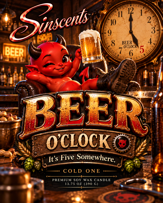 Beer O’Clock – Cold One Scented Candle by Sinscents alternate product image