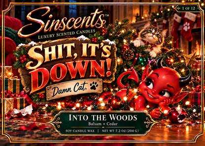 Shit, It’s Down! — Balsam & Cedar Christmas Tree Candle by Sinscents alternate product image