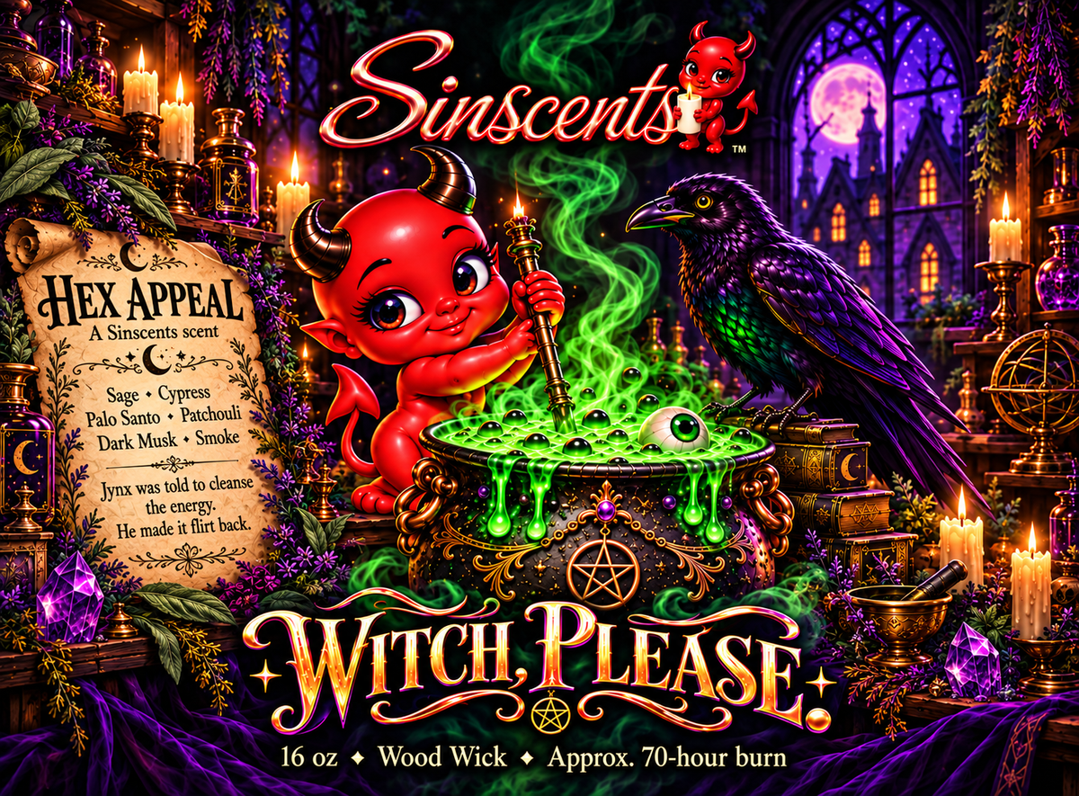 Witch, Please. Halloween Candle – Hex Appeal by Sinscents alternate product image
