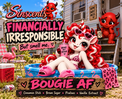Financially Irresponsible – Bougie AF Candle by Sinscents alternate product image