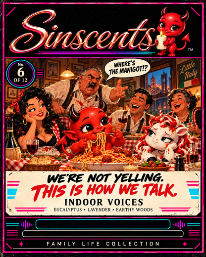 Sinscents Family Dinner Indoor Voices lifestyle image