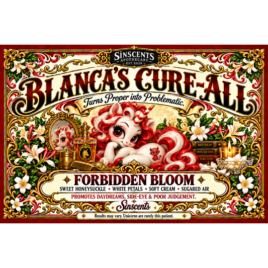 Square label artwork for Blanca