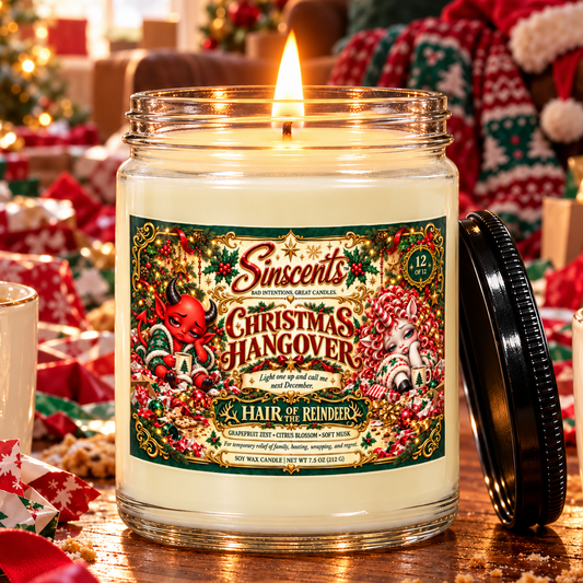 Christmas Hangover – Funny Christmas Candle by Sinscents product image