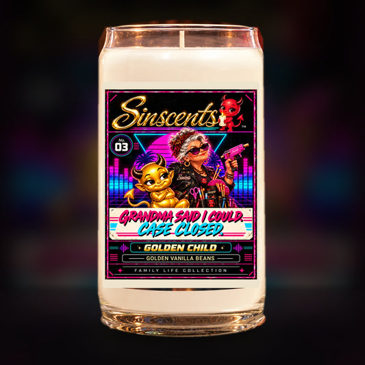 Grandma Said I Could Case Closed Golden Child funny grandma candle