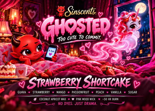 Ghosted – Strawberry Shortcake Ghost Candle by Sinscents alternate product image