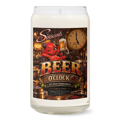 Beer O’Clock – Cold One Scented Candle by Sinscents product view