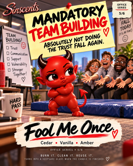 Mandatory Team Building — Funny Office Gift Candle by Sinscents lifestyle image