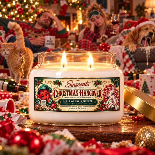 Christmas Hangover – Funny Christmas Candle by Sinscents alternate product image