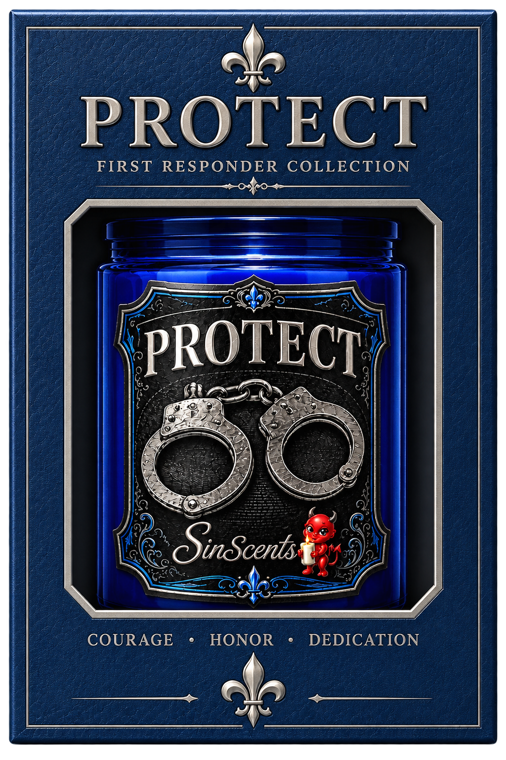 PRE-ORDER: Protect Police Candle – Midnight Watch
