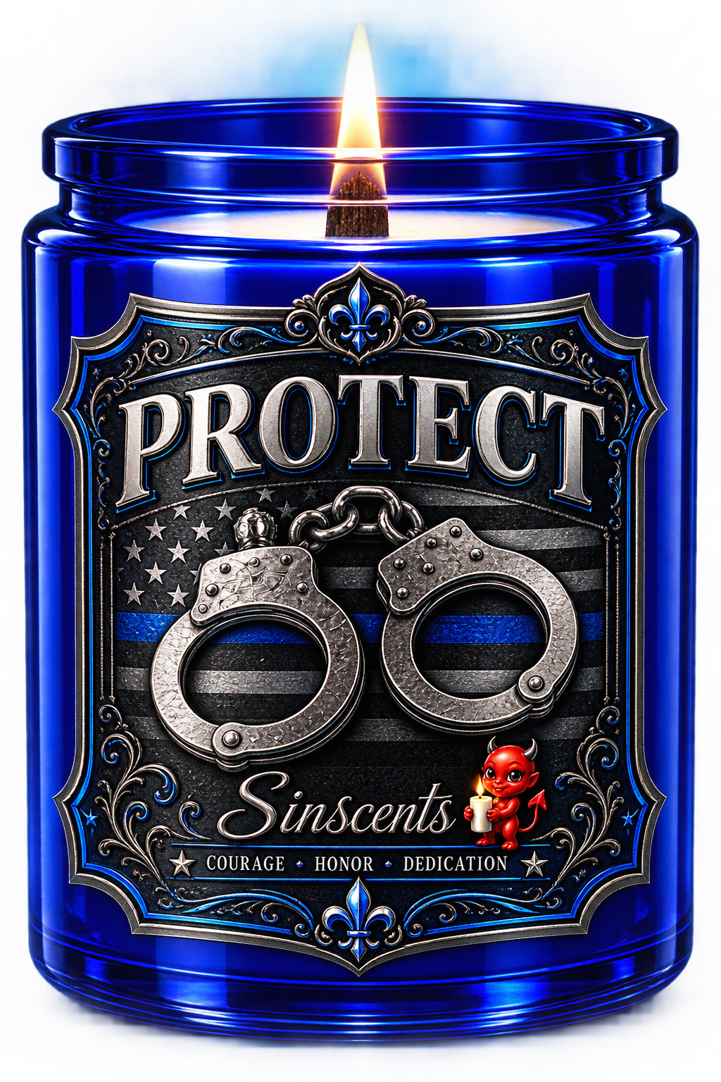PRE-ORDER: Protect Police Candle – Midnight Watch
